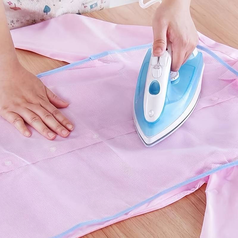 1pc 2pcs Protective Insulation Ironing Board Cover With Purple Edges,  Heat-Resistance Ironing Cloth Guard, Protective Press Mesh Cloth